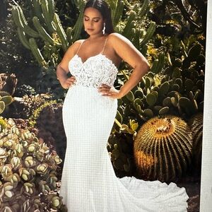 Prognosis Masazir wedding dress size 10 ivory